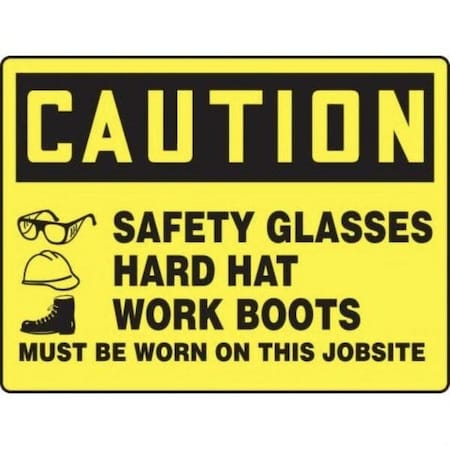 Accuform OSHA CAUTION SAFETY SIGN EYE AND MPPE940VP MPPE940VP